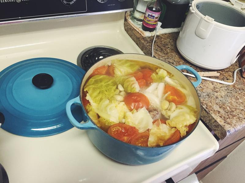 蔬菜牛尾汤的做法