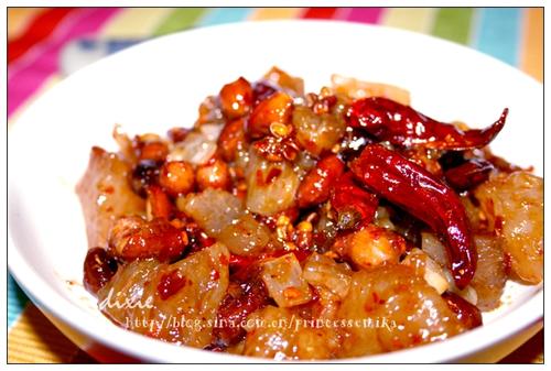 宫爆牛筋的做法