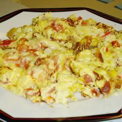 烤箱烘烤西式蛋饼的做法