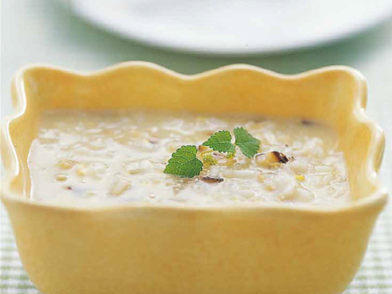 香菇鸡蛋粥 (宝宝中期断乳食)的做法