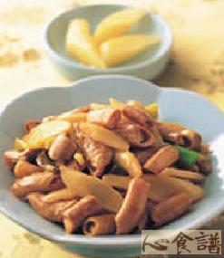 姜片炒小肠的做法