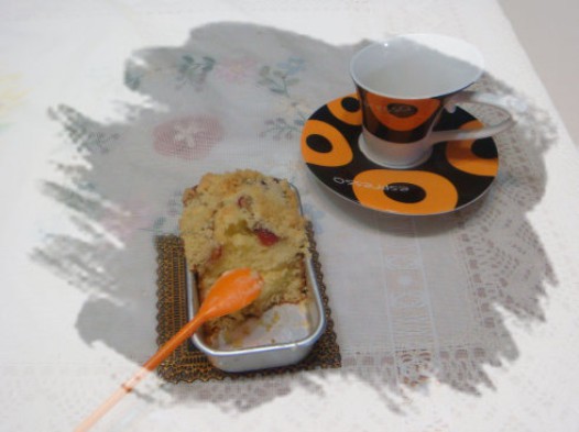 樱桃酥粒蛋糕的做法