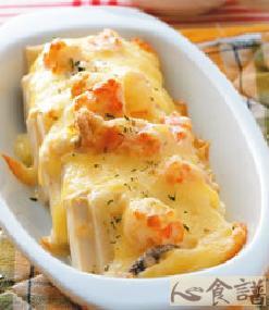 笋香焗海鲜的做法