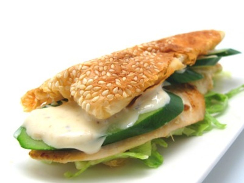 凯萨鸡肉烧饼的做法