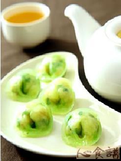 碧绿韭菜饺的做法