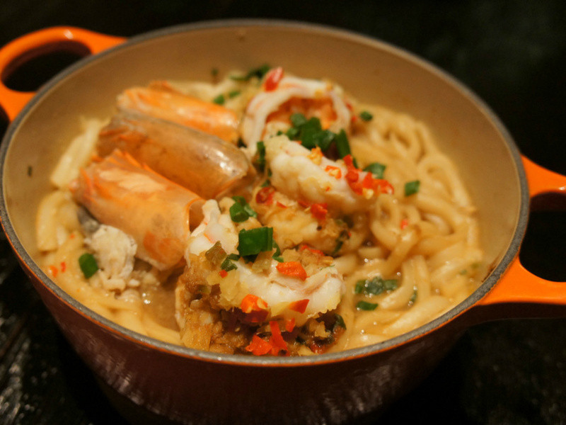 明虾乌冬煲 @苏发福日记的做法