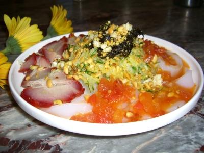 叉燒涼拌粉的做法